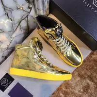 baskets philipp plein mocassins et zapatos gold patent leather